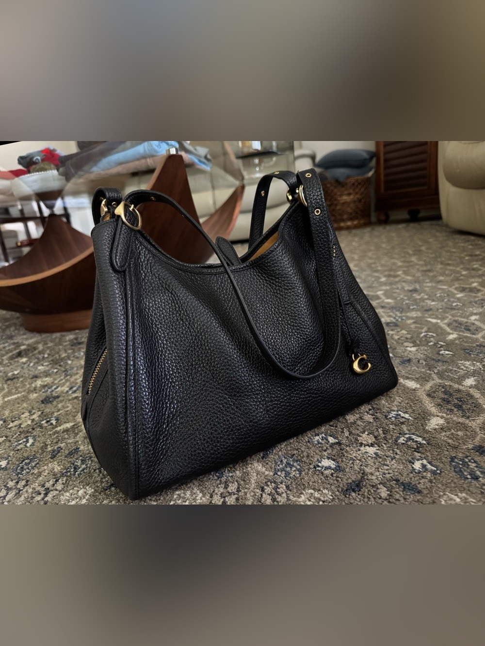 Coach -Bella Medium Leather Shoulder Bag